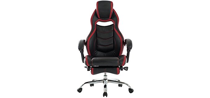 Viva Office Sporty Reclining Chair - Bonded Leather Sporty Ergonomic Office Chair