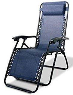 Caravan Sports Full Recline Camper Chair Outdoor Zero Gravity Camping Recliner