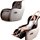 Wellexo 2-in-1 Massage Recliner Armchair - Modern Slim Leather Recliner Chair for Sore Backs