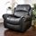 Great Deal Furniture Harbor Black Leather Glider - Oversized Stylish Leather Recliner Glider