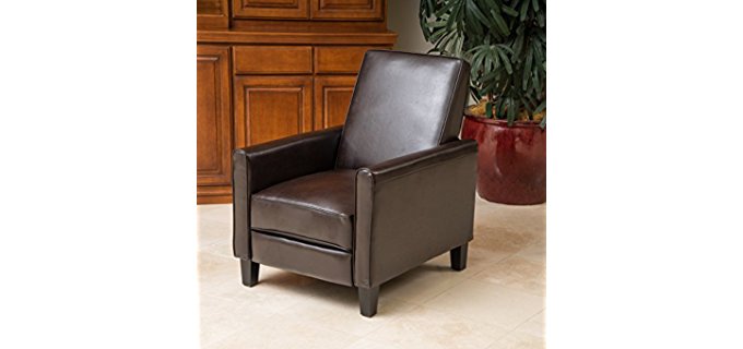 Christopher Knight  Home Lucas Leather Recliner Club Chair -  