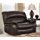 Signature Design Damacio Wide Recliner - Chair and a Half Leather Power Recliner
