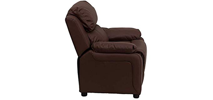 recliner with storage compartments