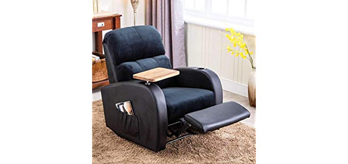 armrest storage recliner