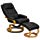 Flash Furniture Contemporary - Wood and Leather Recliner