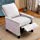 Harper & Bright Club Chair - Push Back recliner with Nail-Head Details