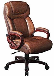 LCH Big and Tall Wood Frame reclining Office Chair