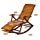 Lounge Chair  - Solid Bamboo Wood Reclining Lounger