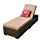 Patiorama Outdoor - Patio Chaise Lounge Sofa with Reclining Function
