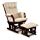 Artiva USA Home Deluxe - Rocking Recliner and Ottoman in Mission Style