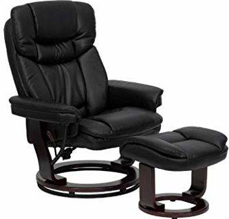 Flash Furniture Contemporary Recliner and Ottoman for Office Naps