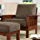 HomeHills Mission Recliner & Ottoman - Microfiber Cover Mission Styled Chair