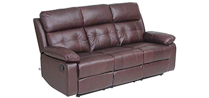 ICC Furniture Push Back - Home Theatre Recliner with Console