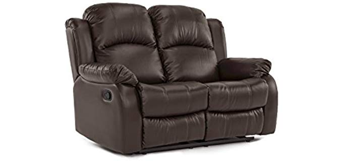 Divano Roma Bonded Leather - Double Recliner