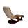 Oslo Collection Ergonomic Recliner Chair - Premium Swivel Recliner With Ottoman