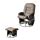 Coaster Home Furnishings Leatherette - Gliding Recliner and Ottoman