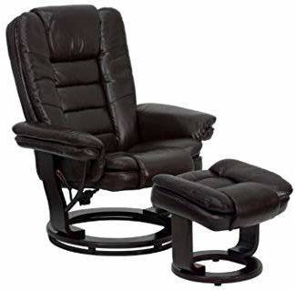 Flash Furniture Contemporary Swivel Recliner Plush Recliner Chair for the Bedroom