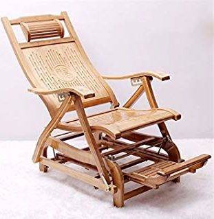 Rocking Chairs MEIDUO Bamboo Rocker Recliner
